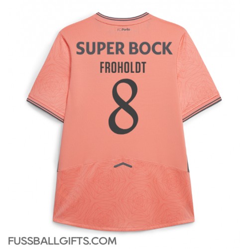 Porto Victor Froholdt #8 Fußballbekleidung Auswärtstrikot 2025-26 Kurzarm Porto Victor Froholdt #8 Fußballbekleidung Auswärtstrikot 2025-26 Kurzarm